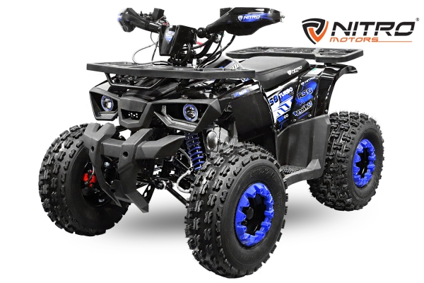 NITRO MOTORS 125cc midi Kinder Quad Rugby RS8-A Platin